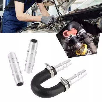 Совместимость с большинством распространенных шлангов отопителя Комплект обхода сердечников отопителя двигателя Автомобильные аксессуары с 5/8 3/4 шлангом Комплект обхода сердечников отопителя двигателя Black