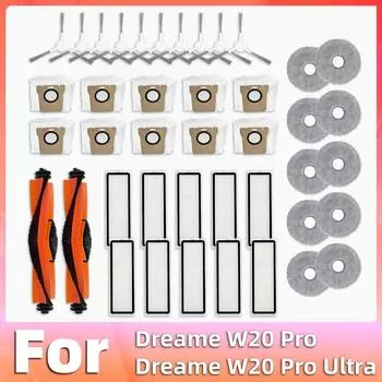 Совместимость с Dreame W20 Pro / W20 Pro Ultra Brush HEPA Filter Mop Pad Dust Bag Replacement Parts Accessories
