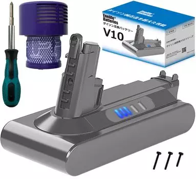 Совместимость с Enelife Dyson Японский малый и компания Оснащен аккумулятором V10 Trigger Fluffy Pro Animal Pro фильтр среднего размера с длительным сроком службы (SV12 и т.д.