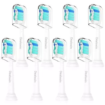 Совместимость с Evolution Dealswin Совместимость с Philips Sonicare Electric Replacement White Plus Защитная щетка Diamond Premium Гигиенический чехол Накладка