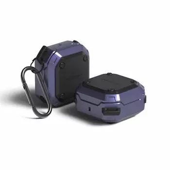 Совместимость с Galaxy Buds2 2 Чехол Buds Live Чехол противоударный с ремешком Чехол амортизирующий жесткий чехол Защитные аксессуары с Galaxy Buds 2 фиолетовый