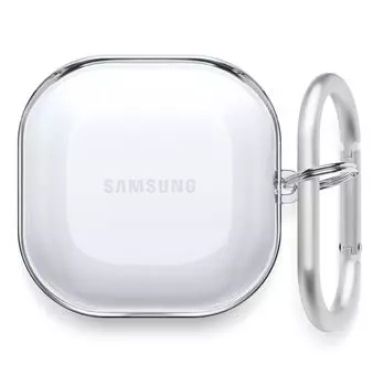 Совместимость с Galaxy Buds2 Чехол для Galaxy Buds с карабином Противоударный мягкий прозрачный чехол с Samsung Galaxy Buds Galaxy Buds 2 и CLEAR CASE Прозрачный чистый