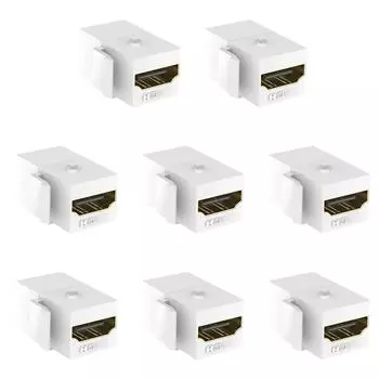 Совместимость с гнездом-мама Keystone HDMI-совместимая для настенной панели розетки (белый) Делавэр