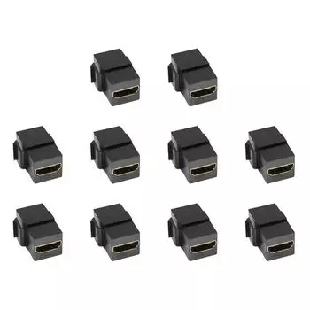 Совместимость с гнездом-мама Keystone HDMI-совместимая для настенной панели розетки (черный) Делавэр