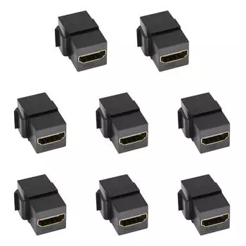 Совместимость с гнездом-мама Keystone HDMI-совместимая для настенной панели розетки (черный)
