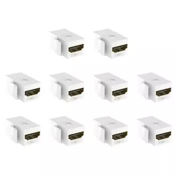 Совместимость с гнездом-мама Keystone HDMI-совместимая для настенной панели розетки (белый)