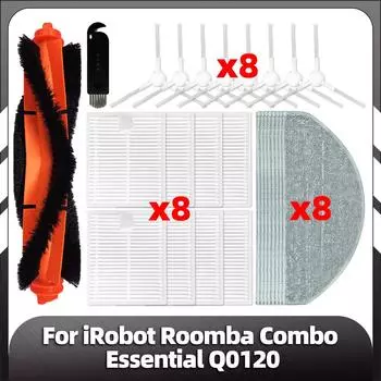 Совместимость с iRobot Roomba Combo Essential сменная основная боковая щетка фильтр HEPA насадки для швабры запасные части аксессуары