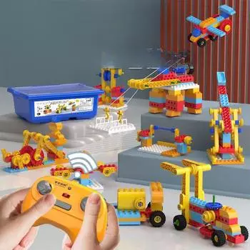 Совместимость с крупными механическими шестернями, строительными блоками, пультом дистанционного управления, программированием электродвигателей, образовательными строительными блоками, игрушками