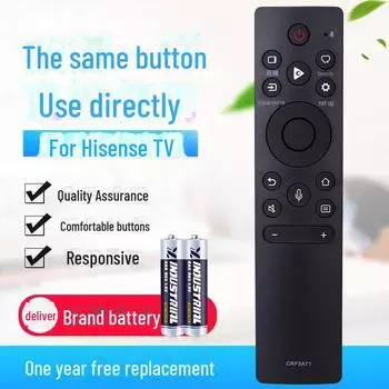 Совместимость с моделями пультов дистанционного управления телевизоров Hisense CRF3A71, CRF3V71, CRF3C17 — без голосового управления null