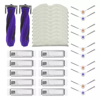 Совместимость с Narwal Freo X Plus, сменные детали, аксессуары, основная боковая щетка, фильтр Hepa, пылесборник, салфетка для швабры