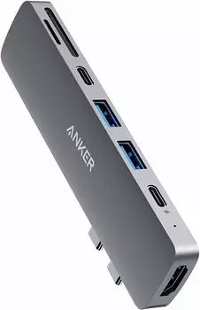 Совместимость с носителем Anker PowerExpand Direct PD, HDMI Power Delivery, SD-карта, концентратор USB-C 7-в-2/порт 4K/совместимость с 100 Вт/порт USB-C/USB-A