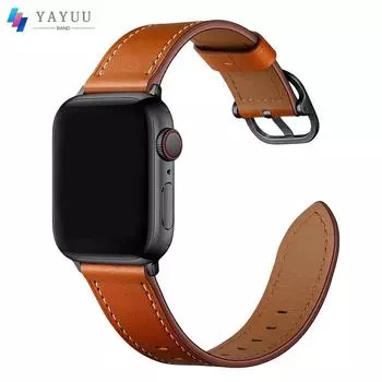 Совместимость с ремешком для Apple Watch 40 мм, 41 мм, 44 мм, 45 мм, 49 мм, сменный кожаный ремешок для iWatch Series 8, 7, 6, 5, 4 Ultra SE 40mm 41mm