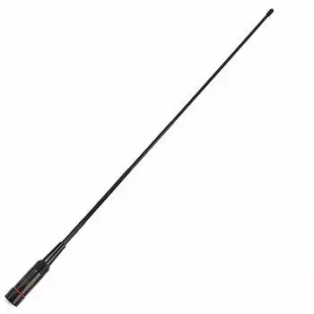 Совместимость с широкополосным приемом, разъем типа SMAP, гибкая удобная антенна, совместимость с радиостанциями ICOM 144/430 МГц и VHF/UHF YAESU, KENWOOD, чёрный