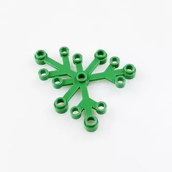 Совместимые аксессуары для строительных блоков из мелких деталей 2417 Лесные растения, реквизит для сцены, большие ветки, ветки, листья 1 piece