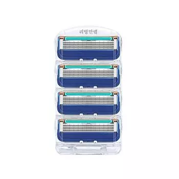 Совместимые лезвия для бритвы Living Manlevel Fusion Manual, 4 шт., 1 шт., корейское лезвие для бритвы