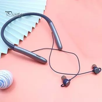 Совместимые с Bluetooth 5.0 наушники с низкой задержкой магнитные беспроводные стерео наушники с шейным ободом для видеоигр чёрный