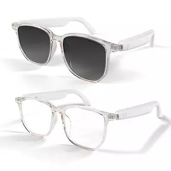 Совместимые с Bluetooth 5.3 Smart Audio Очки Поляризованные Солнцезащитные Очки для Женщин Мужчин чёрный