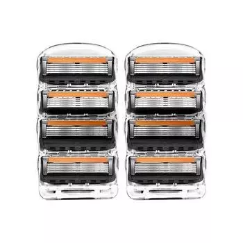 Совместимые с бритвой Gillette лезвия, новый набор Proglide 1+1, всего 8 штук, корейские бритвенные лезвия