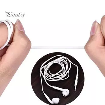 Совместимые с HD проводные наушники с шумоподавлением, поддержка микрофона, стереобас-вкладыши, проводные наушники-вкладыши с управлением, аудиоаксессуары для телефонов Android/Apple белый