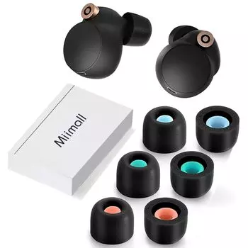 Совместимые с Miimall наушники Sony Наушники SONY Пена с эффектом памяти Губка Гибкость Мягкая звукоизоляция Совместимость с Sony [Набор 6]