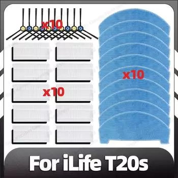 Совместимые сменные боковые щетки iLife T20s HEPA-фильтры насадки для швабры запасные части аксессуары