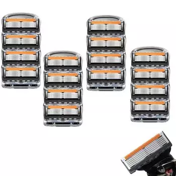 Совместимые сменные лезвия Gillette Proglide 16 шт. Совместимые сменные лезвия Gillette Fusion 16 шт. Сменные лезвия для бритвы