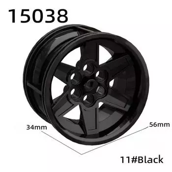 Совместимые строительные блоки, аксессуары для строительных блоков 15038, ступица колеса 56X34 мм, сборка мелких частиц 1 piece