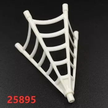 Совместимые строительные блоки, детали для мелких строительных блоков 25895 (6153494) Белый, Черный, Паутина 1