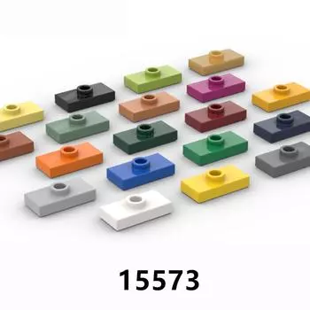 Совместимые строительные блоки, мелкие частицы, строительные блоки, аксессуары 15573, запасные части, 1X2, доска, одинарный выступ, короткая часть 3794 10