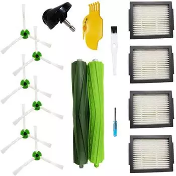 Совместимые запасные части для iRobot Roomba i7/i7+/E5/E6/E7 - набор из 16 разноцветных деталей разноцветный