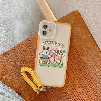 Совместимый Apple 15 Promax, iPhone 13 и 8 Plus, XS Max, XR, прозрачный чехол с изображением персонажа iPhone 15 Plus