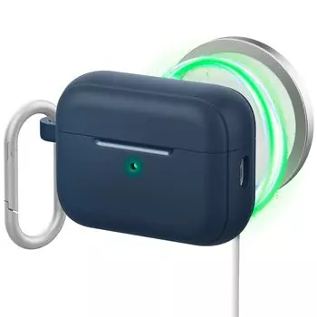 Совместимый чехол для Airpods Pro 2 от Spigen Совместимый чехол MagSafe Сильная магнитная зарядка Qi Беспроводная зарядка Прочный чехол для Airpods Pro 2-го поколения