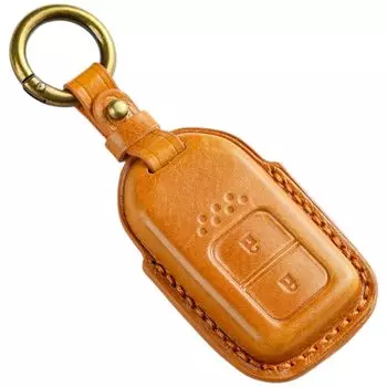 Совместимый чехол для ключа Honda New Fit Key Cover Fit Hybrid Key Case Shuttle Shuttle Hybrid Vezel Civic Чехол для смарт-ключа из натуральной кожи Luxury Original