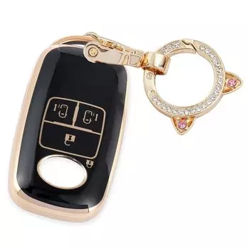 Совместимый чехол для ключей Daihatsu Rocky Toyota Rise New Taft TAFT Sky Toyota TOYOTA ROOMY Tanto Custom LA650S LA660S Cute Cat Ear [Nacalikeey] (Синий внедорожник) /