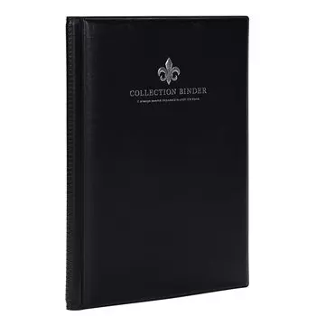 Совместимый файл для коллекции шоколадных наклеек Bikkuriman, 12 карманов, 16 страниц, большой емкости, черный, 48/52 мм