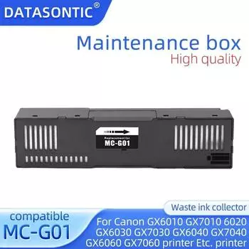 Совместимый контейнер для обслуживания MC-G01 G01 для принтера Canon GX6060 GX7060 GX6070 GX7070 6080 7080 G6090 G6091 G6092 GX7090 7091 7092 1pcs