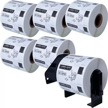 Совместимый набор держателей рулонов Brother 6 этикеток LABELGYM DK-1209