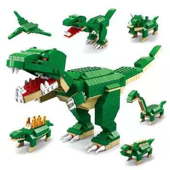 Совместимый набор LEGO — смешанный динозавр-тираннозавр, микс