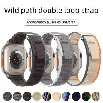 Совместимый нейлоновый ремешок-петля для Apple Watch — прочный и стильный 42/44/45/46/49mm