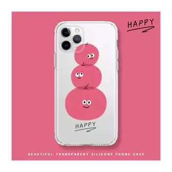 Совместимый прозрачный силиконовый чехол для iPhone 15 Pro Max — стильный и креативный дизайн. iPhone 12 MINI