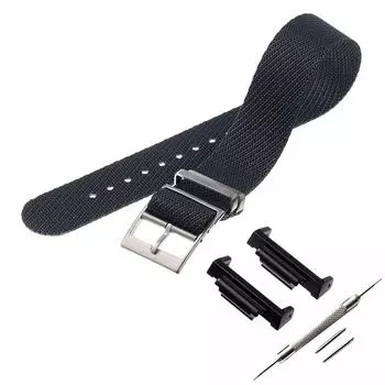 Совместимый ремень Multi адаптер Twill нейлоновый ремешок шириной 22 мм сменный ремешок Ash адаптер G-SHOCK G-Shock серый/черный