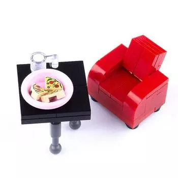 Совместимый рождественский домик для елки, праздничные подарки, сани, лось, винный шкаф, камин, сборный строительный блок из мелких частиц