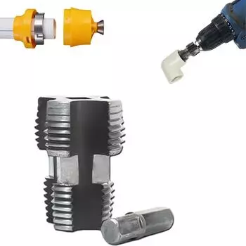 Совместимый с электрической дрелью комплект для нарезания резьбы труб с различными размерами плашек One Size