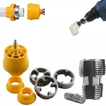 Совместимый с электрической дрелью комплект для нарезания резьбы труб с различными размерами плашек One Size