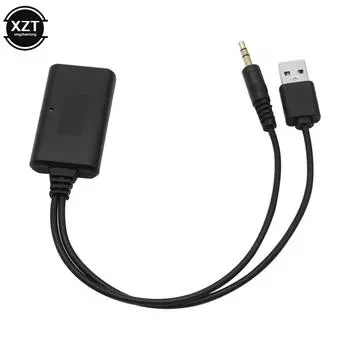 Совместимый с Bluetooth приемник автомобильного радиоприемника с разъемом 3,5 мм AUX-IN Aux-кабель BT5.0 музыкальный адаптер для BMW E90 E91 E92 E93 чёрный