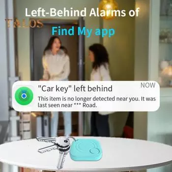 Совместимый с Bluetooth трекер, устройство против потери, защита конфиденциальности, легкий, компактный, работающий от батареи трекер для багажа, искатель ключей небесно-голубой
