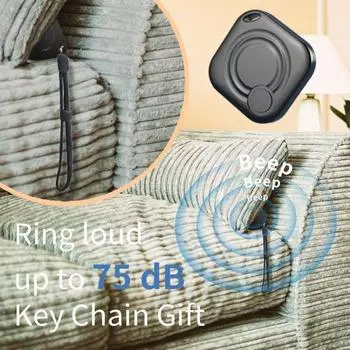 Совместимый с Bluetooth трекер Yousheng, устройство защиты от потери, защита конфиденциальности, легкий, компактный, работающий от батареи трекер для багажа, искатель ключей чёрный