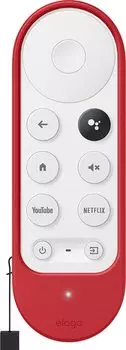 Совместимый с Chromecast и Google TV чехол для пульта дистанционного управления Силиконовый ремешок с отверстием для ремешка Чехол для пульта дистанционного управления Защита от падений Пульт с защитой от ударов