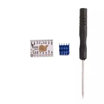 Совместимый с драйвером двигателя сверхтихий шаговый привод TMC2209 с радиатором для 3D-принтера