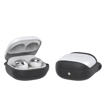 Совместимый с Galaxy Buds Pro чехол Тонкий силиконовый чехол с мягким покрытием и отверстием для ремешка Защитный силиконовый чехол для Samsung Galaxy Buds Pro чёрный